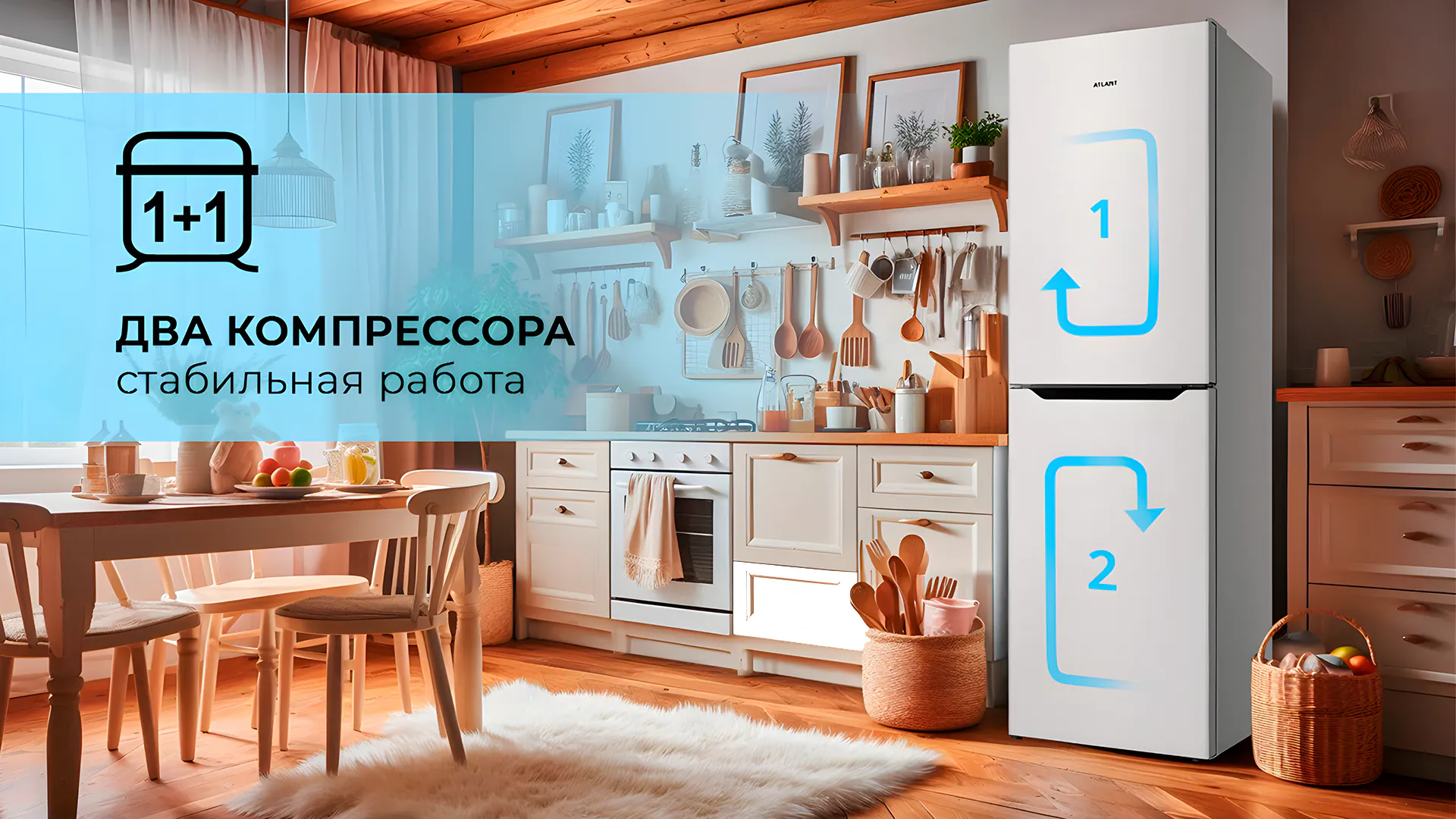 Холодильники ATLANT с двумя компрессорами